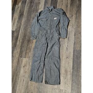 Vintage POWER HOUSE Montgomery Wards Overalls Coveralls Blue‎